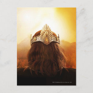 Achterkant hoofd met kroon briefkaart