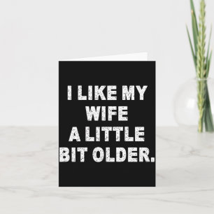 (achterkant) Ik vind mijn vrouw een beetje ouder l Kaart