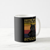 Achterkant koffie is Eeffoc Cats Drink Coff Koffiemok (Voorkant rechts)