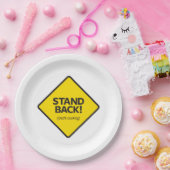 Achterkant (pap's koken) papieren bordje (Feest)