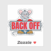 Achterkant rattenvink sticker (Vel)