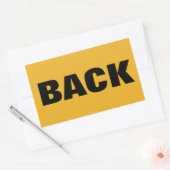 ACHTERKANT RECHTHOEKIGE STICKER (Envelop)