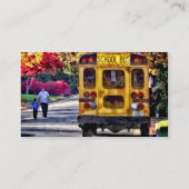 Achterkant schoolbus visitekaartje (Achterkant)