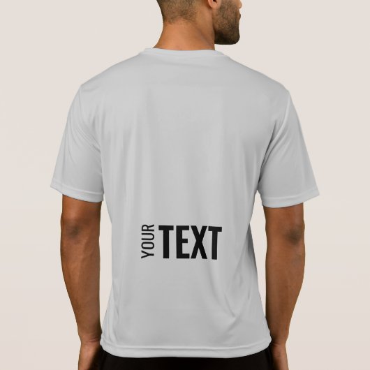 Achterkant Sjabloon Moderne sport Mannen T-shirt (Achterkant)