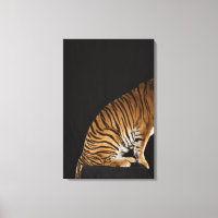 Achterkant tijger op platform