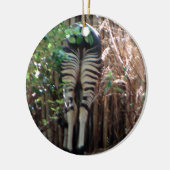 Achterkant van Okapi Keramisch Ornament (Links)