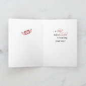 Achterkleindochter 1e Valentijnsdag Pinguïn op Maa Feestdagen Kaart (Binnen)