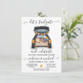 Achterklep Auto Voetbalspel BBQ Bier Koppel Bruisf Kaart (Staand voorkant)