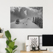 Achterlandskisklimmers in vers poeder poster (Thuiskantoor)