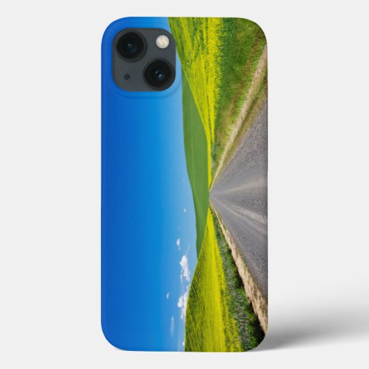 Achterlandweg door de velden van Spring Canola Case-Mate iPhone Case (Achterkant)