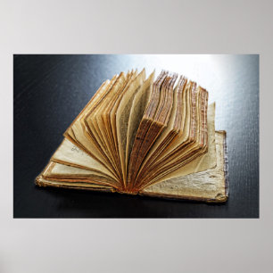Achterlicht antiek boek poster