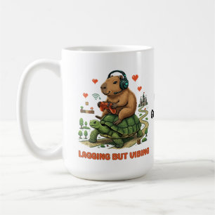 Achterlopend maar toch relaxed Funny Capybara & Tu Koffiemok
