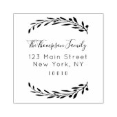 Achternaam aangepast script retouradres 	rubberstempel (Afrduk)