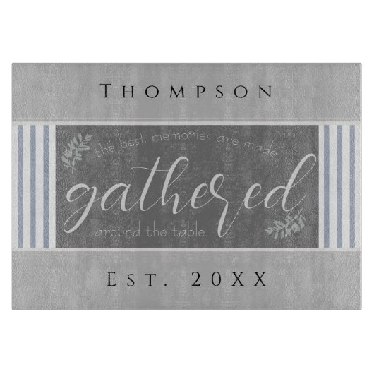 Achternaam Achternaam Achternaam Jaar EST Snijplank (Voorkant)