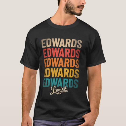 Achternaam Edwards -  Edwards Limited Editio T-shirt (Voorkant)