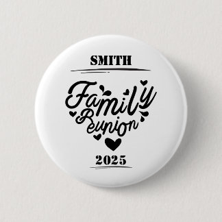 [Achternaam] Familiereünie – [Jaar] Ronde Button 5,7 Cm