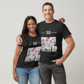 Achternaam geboortedatum foto collage t-shirt (Unisex)