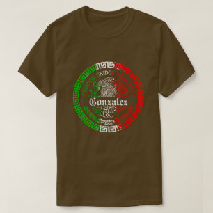 Achternaam gepersonaliseerde mexico shirten met na t-shirt