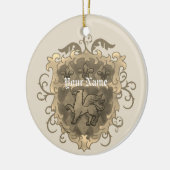Achternaam Griffon Family Crest Keramisch Ornament (Links)