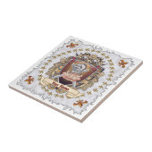 Achternaam Knight Shield Tegeltje (Zijkant)