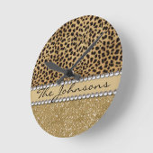 Achternaam leopard Spot Ronde Klok (Hoek)