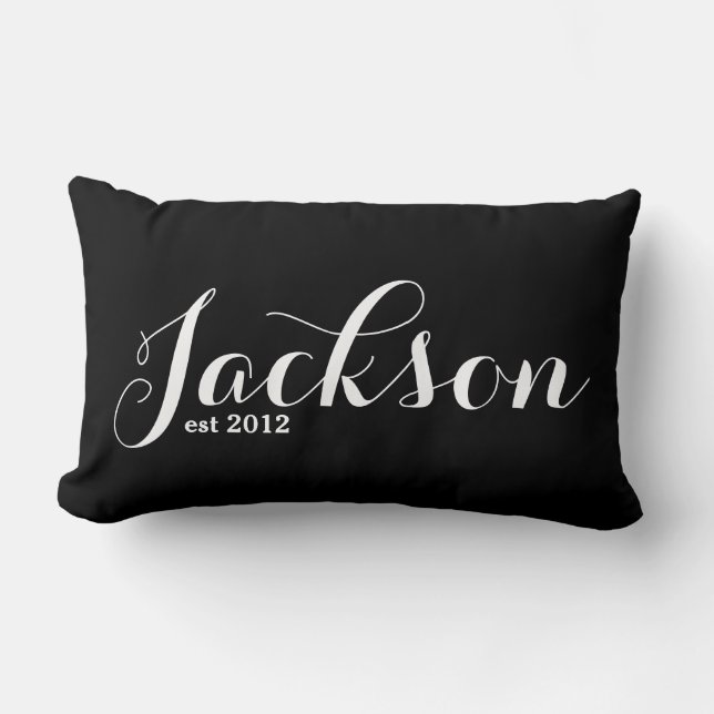 Achternaam Lumbar Pillow Kussen (Voorkant)