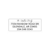 Achternaam Script Return-adres Zelfinktende Stempel (Design)