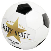 Achternaam van voetzoeker voetbal (Drie kwart)