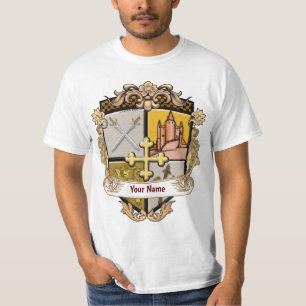 Achternaam Vista Cross Shield T-shirt