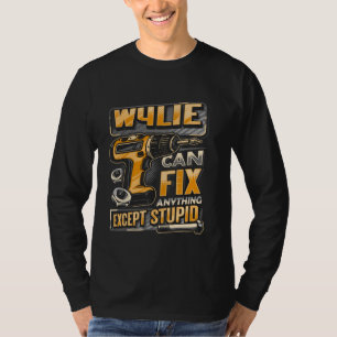 Achternaam Wylie kan alles repareren behalve stomh T-shirt