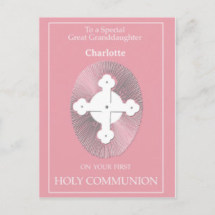 Achternichtje Eerste Heilige Communie Gebruiken Briefkaart