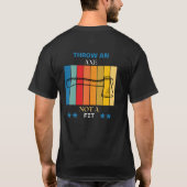 Achterontwerp X niet geschikt T-shirt (Achterkant)