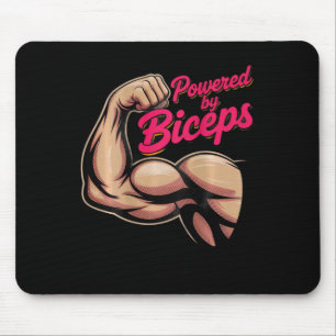 Achteropdruk Funny Gym Humor Biceps Resultaten Aan Muismat