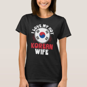 Achteropdruk Ik Hou Van Mijn Heetgebakerde Koreaan T-shirt