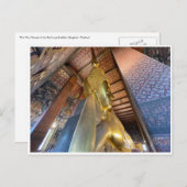 achterover leunend boeddha bangkok briefkaart (Voorkant / Achterkant)