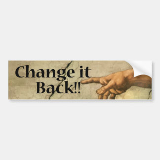 Achterste bumpersticker wijzigen