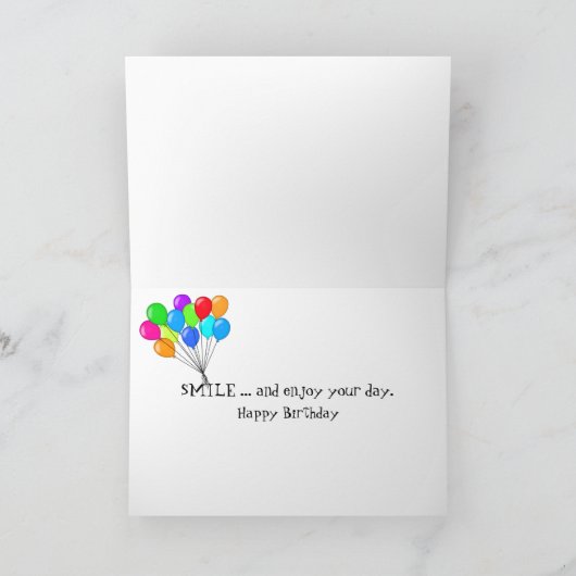 Achterste camera met filmverjaardag kaart (Binnen)