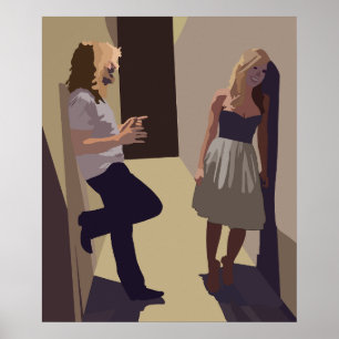 Achterste etappe van het concert poster