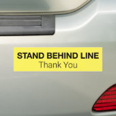 Achterste lijn bumpersticker (Op auto)
