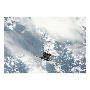 Achterste uitzicht van de drie hoofdmotoren foto afdruk