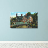 Achterste Uitzicht van het Huis van Zeven Gables Canvas Afdruk (Insitu (Houten vloer))