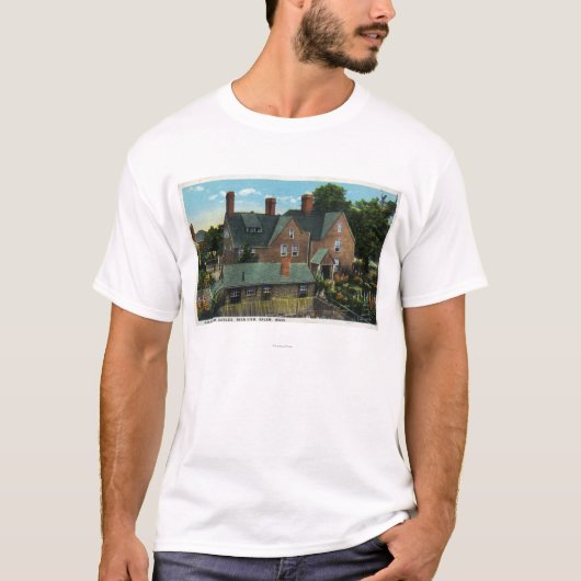 Achterste Uitzicht van het Huis van Zeven Gables T-shirt (Voorkant)