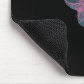 Achterste uitzicht van het menselijk brein muismat (Hoek)