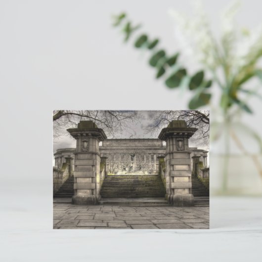 Achterste uitzicht van St Georges Hall Liverpool, Briefkaart (Staand voorkant)