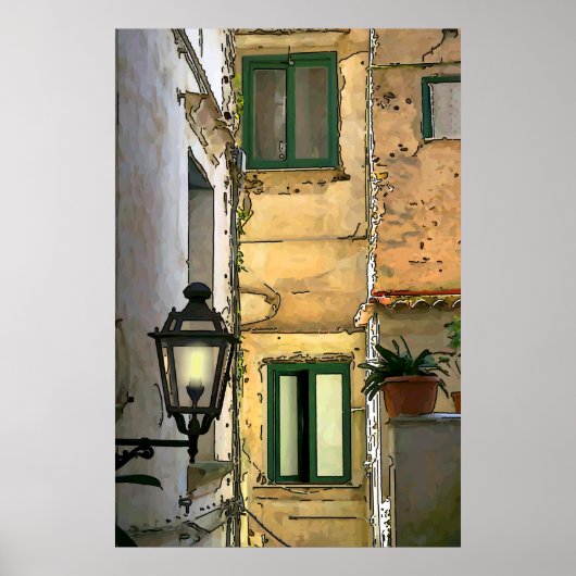 Achterstraten van Amalfi Poster (Voorkant)