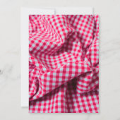 Achtertuin Barbecue | Rustieke Rode Geruite BBQ Kaart (Achterkant)