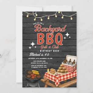Achtertuin BBQ Grill & Chill Verjaardagsfeest buit Kaart