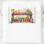 Achtertuin Bliss Rechthoekige Sticker (Tas)