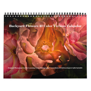 Achtertuin Bloemen 40 Kleuren Versie Kalender