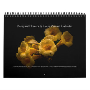 Achtertuin Bloemen 63 Kleuren Versie Kalender